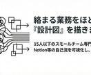 先着3名｜業務を可視化して改善の設計図を描きます 「見えない作業」を整理。自走も依頼もできるA4設計メモ イメージ1