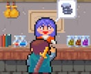 レトロゲームのようなドット絵を作成します 8bit 16bit 時代を思わせる懐かしい表現で作成 イメージ1