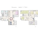 マンション、住宅の手書き間取り図描きます マイホームを思い出に残したい方、プレゼンやwebにも！ イメージ2