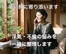 浮気・不倫の悩みを一緒に整理します 弁護士・探偵・カウンセラーどこに相談すべか迷ったらまずここへ イメージ1