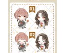 可愛いデフォルメキャラお届けします グッズやSNSアイコン・動画の彩りに イメージ4