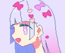 最速当日納品可！女の子の横顔アイコン描きます ドット絵調･カラフル･かわいい イメージ1
