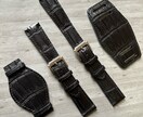 腕時計の革ベルトをオーダーメイドで制作します ロレックス、アップルウォッチ、wena3、など対応可能です。 イメージ7