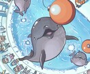 人物・動物+背景の１枚イラストを作成いたします お客様らしさを作品に取り入れ、あなただけの1枚にします イメージ1