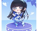 貴方だけのデフォルメイラスト描きます お顔はもちっと可愛さを残しつつスタイルのいいキャラを描きます イメージ1