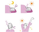 シンプルで女性らしいイラストを制作します 商用利用OK!広告・書籍に使用する挿絵が必要な方へ イメージ4
