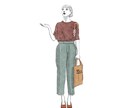 シンプルかつインパクトのある似顔絵をお描きします カラーイラストをご提供致します。 イメージ1