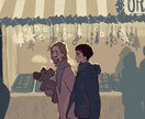 主線なし絵柄で雰囲気の良い一枚絵を描きます ゲームスチルや本の挿絵、TRPGや歌ってみたMVなどに。 イメージ4