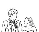 結婚式や思い出の写真などを描きます あなた用のイラストを描きます。 イメージ3