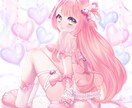 SNS・配信で使えるキャラクター一枚絵制作します 商業実績あり｜華やかで表情豊かなキャラクターイラスト イメージ3