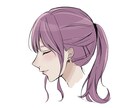 3日で！アイコンを描きます 《今だけ半額》シンプルな横顔イラストお描きします❀·° イメージ2