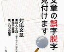 同人誌・小説の誤字脱字をチェックします 文章の『没入感を削ぐ誤字』を高性能AI以上の精度で撲滅します イメージ1