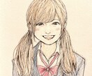 優しい雰囲気の似顔絵をお描きします バストアップのお顔を水彩色鉛筆でお描きします イメージ3