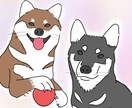 ペットのシンプルな似顔絵アイコン描きます 商用OK！ブログやSNSアイコン、記念などにおすすめです。 イメージ1