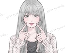 大人可愛い・透明感・綺麗め｜女性イラストを描きます アイコンをオシャレに彩る｜オリジナルイラストを届けます イメージ4