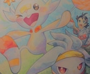 あなただけのポケモンお描きします お部屋に飾って頂いたり背景、アイコンなどに イメージ3