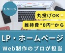 プロが格安でLP・ホームページ制作します 維持費なし！丸投げお任せでWEBサイトが完成！ イメージ1