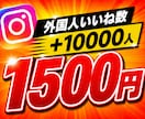 インスタグラムのいいね数+10,000増やします ⭐️様々なSNSと要望に対応しております⭐️ イメージ1