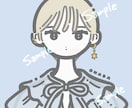 人物アイコン作成します SNSで使えるポップで可愛いアイコンイラスト イメージ3