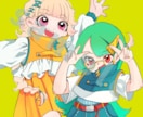 イラストMV、歌ってみた等のイラスト描きます キャラデザ、衣装デザイン可。かわいい女の子ならお任せあれ！ イメージ2