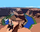 写真から素敵な旅行の思い出をイラストにします ウェルカムスペースや記念日のプレゼントに！ イメージ5