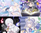 キャラクターイラスト制作します 用途に合わせた立ち絵・一枚絵などお描きします イメージ4
