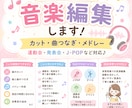 音楽をカット、編集します カット、曲つなぎ、メドレー対応 イメージ2