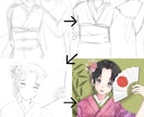 色々な絵柄でイラストの制作をします 目、髪の書き方、塗り方まで詳しく指定！自分好みのイラストに！ イメージ10