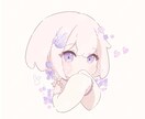 シンプルかわいい、デフォルメアイコンお描きします 暖かみのある色合いで、ふんわりかわいい絵柄です^. .^ イメージ2