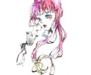 歌ってみた用のオリジナルサムネを描きます アナログで差別化必須⭐︎SNSでの宣伝サービスもします！ イメージ6