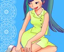 女の子のイラスト受付ます かわいい　和風　かっこいい系用途に合わせます イメージ9
