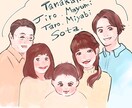 やさしく可愛い似顔絵アイコン描きます 2名5,000円〜｜やさしい似顔絵アイコン制作 イメージ1