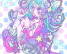 ポップで可愛いイラストを描きます アイドル,コンカフェ,Vtuber,キャラデザ等 イメージ1