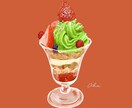 カフェのメニューのイラストなど描きます 細かくリアルで魅力的な食べ物のイラストを描きます。 イメージ1