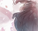 綺麗なイラスト作成します 横顔から溢れる美しさや儚さ、いかがでしょうか イメージ1
