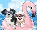 アイコン用イラストオーダーのおしゃれ似顔絵描きます アイコン/プレゼントに！赤ちゃん、ペット、車まで♪ イメージ2