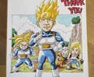 アニメ風で世界にひとつの似顔絵イラスト作成します ドラゴンボール好きの方必見！これであなたもZ戦士！ イメージ4