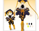キャラクターイラスト描きます TRPG、IRIAM、ゲームなどの立ち絵描きます イメージ4
