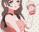 ポップで可愛い人物イラスト描きます アイコン等に使えるかわいくポップな人物イラスト描きます！ イメージ3