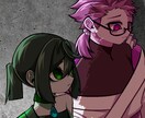 かっこいい筆タッチの等身絵を描きます 自作の筆ペンで和風な等身絵を描きます！！！ イメージ4
