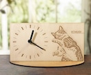 ペットが彫刻されたオリジナル時計を作ります ご自分の大事なペットとの思い出を形にしませんか？ イメージ2