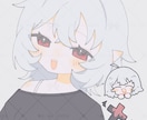 詰め込みイラスト描きます 胸上等身とゆる〜いミニキャラとモチーフ イメージ1