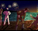和風イラスト・イラスト御描きします 和風のアイコン・ヘッダー・動画サムネ・その他諸々！ イメージ4