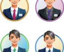 あなたらしさが伝わるアイコンやヘッダーなど作ります 人柄が伝わるアイコンをお好みの色系で又は使用シーンに合わせて イメージ1