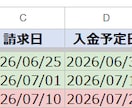 フリーランスの請求・入金管理シートを整えます 取引先と案件を初期登録し、使い始められる状態でお渡しします イメージ1