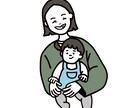 ゆるゆるシンプルアイコン作成します SNSや名刺など様々なシーンにご使用ください イメージ2