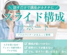 話すだけ！ 売れるスライド構成、まるっと整えます 言いたいことはあるのにまとまらない人へ、資料構成をお助け！ イメージ1