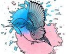 やさしい魔法の1枚心に寄りそう幻想かきます トライバルロゴ、アイコン、イラスト イメージ1
