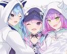 残り2枠！アニメ塗り女の子イラストを制作いたします 表情豊かな女の子イラストはお任せ下さい！ イメージ4