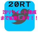 Twitterであなたのツイートを拡散します 指定ツイート(1ツイ)が20リツイートになるまで拡散します イメージ1